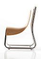 Cerruti Baleri Littlebig Modern Chair With Oak Veneer Seat