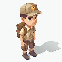 穿迷彩服的人物素材图