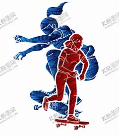 ai矢量女子滑板剪影时尚撞色动感人物 【酷图网】女子运动,时尚撞色,动感人物,滑板广告,滑板招生,滑板培训招生,滑板招生海报,滑板比赛,极限运动,滑板运动,滑板队,滑板游戏,滑板速滑,滑板跑酷,滑板俱乐部,滑板大赛,滑板培训,滑板展板背景,时尚滑板,滑板鞋,滑板设计,滑板少年,玩滑板,街头滑板,滑板轮滑,滑板车,青春潮流,滑板素材,滑板社团