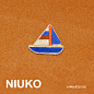 NIUKO 布贴 精致彩色卡通蓝色小船补丁贴手帐贴DIY缝破洞贴布标贴-淘宝网