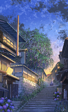 哦奈斯采集到日景