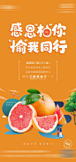 地产送柚子活动海报-源文件