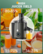Amazon.com: MAMA'S CHOICE Juicer Machine, 800W Juice Extractor with 3'' Big Mouth, 3 Speed Centrifugal Juicer for Whole Fruit Vegetable, Easy to Clean, Non-Slip Feet, BPA-Free: Home & Kitchen