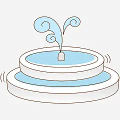 喷泉 手绘_百度图片搜索