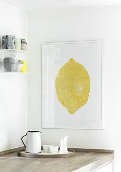 A[预售]柠檬/北欧画/限量海报/水果海报/YELLOW LEMON POSTER-淘宝网