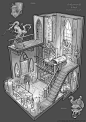 Feng Zhu Design: Old School RPG Room Designs: