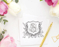 Wedding Monogram | Vintage Monogram - Wedding Logo, Monogram - Custom Wedding Monogram - MS or SM