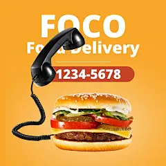 Burger Fast Food Delivery Creative Telephone Simulation Promo Ecommerce Product Image