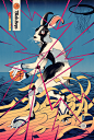 Edo—Ball : Edo Ball is a series of 10 original artworks inspired by Basketball, Culture, Japan and Ukiyo-e art.