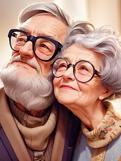 相濡以沫，白首偕老