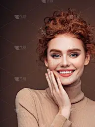 动物毛发,华贵,背景分离,肖像,现代,美术肖像,影棚拍摄,仅女人,仅一个女人