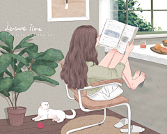 ^MissChen^采集到小清新女性手绘