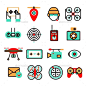 无人机图标设置图标——技术Drones Icon Set - Technology Icons空气,电池,相机,控制,控制,直升飞机,交付,数字化,无人驾驶飞机,设备,飞,直升机,hexacopter,想法,行业,创新,光,现代,multicopter,部分专业,quadrocopter,收音机,机器人,转子,旋翼飞机,间谍,监测、无人驾驶车辆 air, battery, camera, control, controlled, copter, delivery, digital, drone, equi