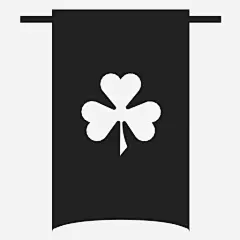 三叶草旗横幅爱尔兰语 https://88ICON.com 三叶草旗 横幅 爱尔兰语 叶子 幸运 海报 招牌 三叶草
