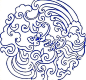 中国传统青花纹 。 ​​​​