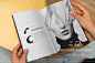 A4杂志画册手册封面排版作品设计贴图ps样机素材场景展示效果图图片