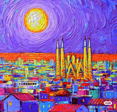 莆柳采集到油画丙烯画