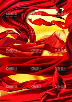红色布艺  - 源文件下载【酷图网】红色布艺,金色,火,纹理,点缀,背景素材,