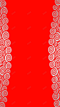 红色背景白色祥云底纹h5背景图 平面电商 创意素材