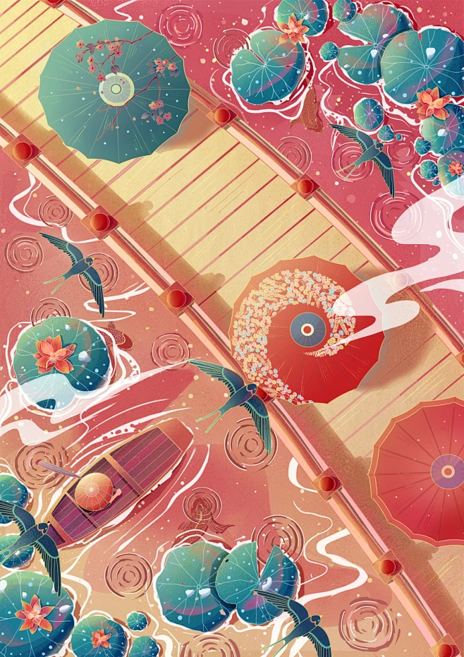 国潮插画-古田路9号-品牌创意/版权保护平台-花瓣网