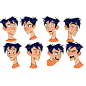 Perseus Jackson and all his many emotions #percyjackson #characterdesign #expressions #visualdevelopment #visdev #digitalart #rickriordan #percyjacksonandtheolympians #instaart