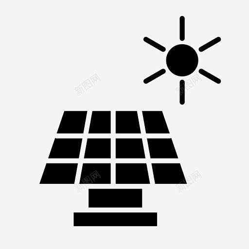 太阳能板能源光伏图标 免费下载 页面网页 平面电商 创意素材
