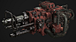 Sci-Fi Heavy Weapon, Leon Johnson : Inspired by the Heavy Weapons from Wolfenstein
More fun exploration using Hard Mesh, this originally started as a small Raygun (Still to be done) and then I just kept adding more and more..