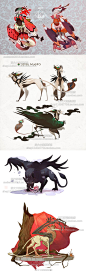 157张兽人设计欧美风CG插画图片素材妖怪魔物魔法游戏人物角色-淘宝网
