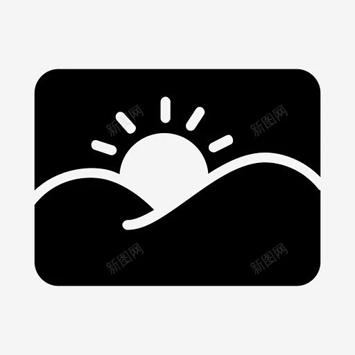 图像日落日出图标 icon 标识 标志 UI图标 设计图片 免费下载 页面网页 平面电商 创意素材-花瓣网