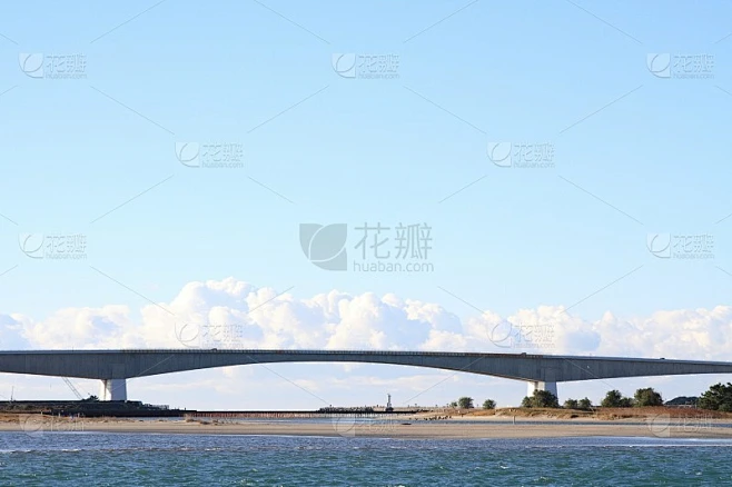 日本静冈县滨松的滨马桥和滨马子湖素材-花瓣网