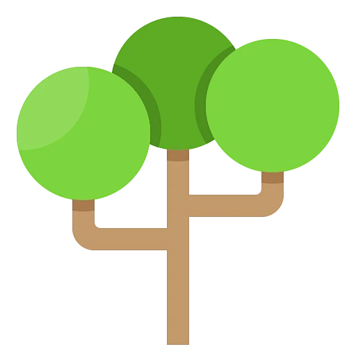 扁平树木绿植icon ai矢量插画图标 png免抠素材svg网页ui设计模板-淘宝网-花瓣网