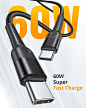 Amazon.com: [2 Packs 6.6FT] USB C to USB C Cable, 60W USB C to C Fast Charging Cable Never Rupture Type C Charging Cable Compatible with Samsung Galaxy S21/S20+ Ultra/10/9/8, MacBook Air/Pro, iPad Pro 2020/2018: Industrial & Scientific