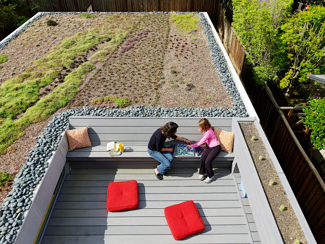 屋顶花园景观设计图集丨空中休闲庭院花园空...
