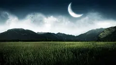 包子兄弟分享的月光下的大草原绿色养眼电脑桌面壁_风景壁纸_电脑壁纸_主题之家
