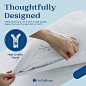 FeelAtHome Cooling Bamboo Pillow Cover Waterproof 20 x 54 Inches (Body Pillow) - Very Soft & Comfortable, Zippered Bamboo Pillow Cover Pillowcase - Fibre Fabric Case Cover : Everything Else