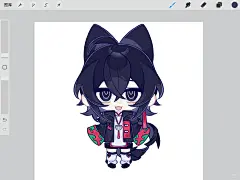 这个逼真的很喜欢画蓝硬说黑jpg#绘画 #q版 #自设 - 小红书