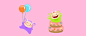 Monster Collection : Design & animation of two monster emoticon collections for IncrediMail Ltd.