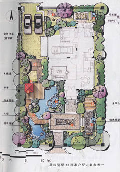 tt5nOX5x采集到庭院景观设计彩平面图