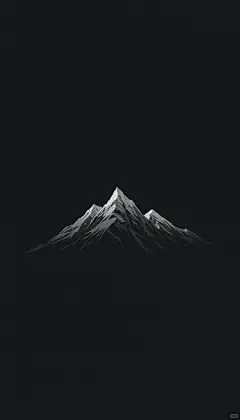冷色调的山峰，治愈系壁纸 - 小红书