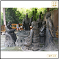 公园景区古代人物铜雕塑_铜雕_雕塑-河北中正铜雕工艺品制作生产厂家