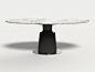 HOLLY HUNT Dining Table in Marble: 