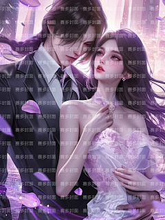 赛多封面设计工作室采集到版权-都市女频双人多人【授权QQ3324352440】