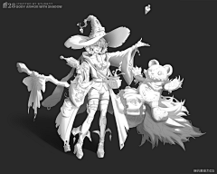 指甲盖猫采集到原画黑白稿