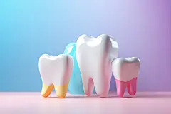 蛀牙人体医疗牙医口腔牙齿模型