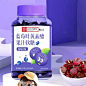 南京同仁蓝莓叶黄素酯果汁软糖儿童成人中老年非专利爱护54g*5瓶-tmall.com天猫