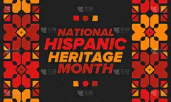 9月和10月是全国西班牙文化月。西班牙裔和拉美裔美国人的文化。在美国每年庆祝一次。海报，卡片，横幅和