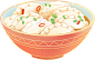 冬至中国风国潮完整插画-饺子碗