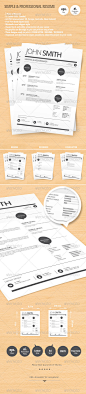 Simple & Professional Resume - GraphicRiver Item for Sale