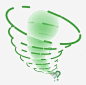 绿色可爱龙卷风线条高清素材 设计图片 页面网页 平面电商 创意素材 png素材