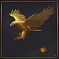 Eagle and shell